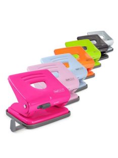   RAPESCO Lyukasztó, kétlyukú, 25 lap, fém, RAPESCO "825", pink