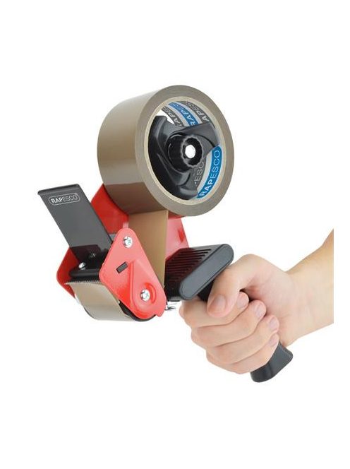 RAPESCO Csomagzáró gép, RAPESCO "Germ-Savvy® 960", 5 db barna csomagolószalaggal, 1 db késsel