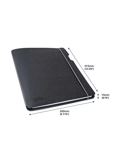 RAPESCO Konferencia mappa, A4, antibakteriális, PP, RAPESCO, fekete