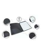 RAPESCO Konferencia mappa, A4, antibakteriális, PP, RAPESCO, fekete