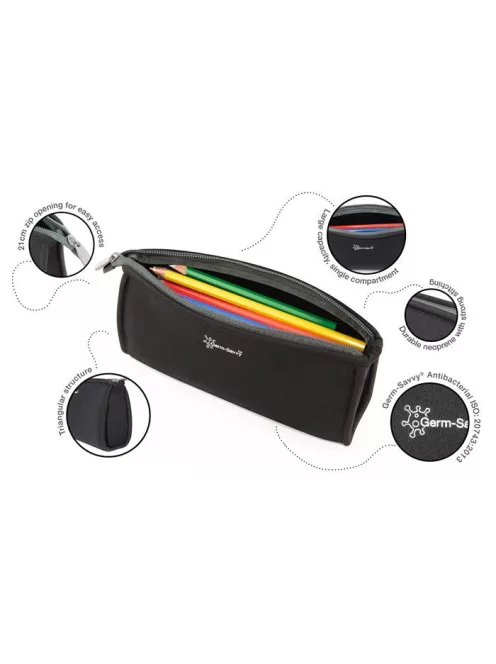 RAPESCO Tolltartó, cipzáras, antibakteriális, RAPESCO, fekete