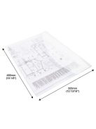 RAPESCO Irattartó tasak, A3, PP, patentos, RAPESCO "Eco", áttetsző