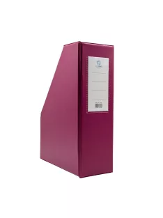 Iratpapucs 9cm, PVC lapraszerelt Bluering®, bordó