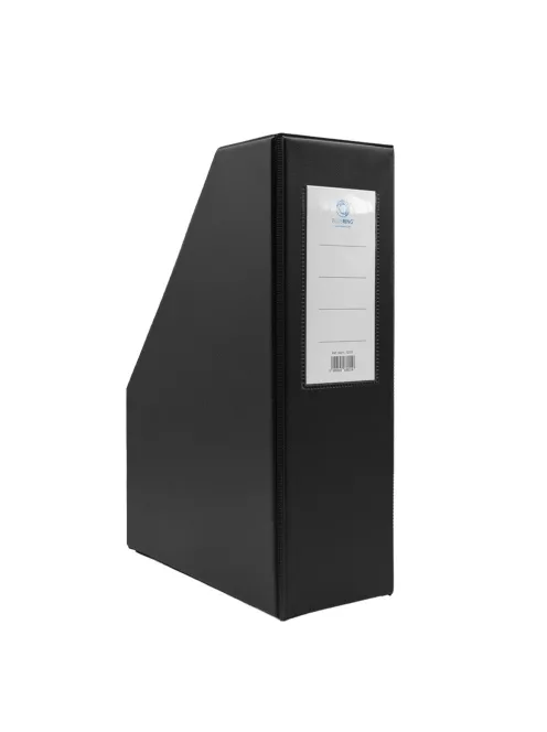 Iratpapucs 9cm, PVC lapraszerelt Bluering®, fekete