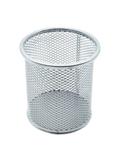 Fémhálós írószertartó pohár kerek Bluering® ezüst