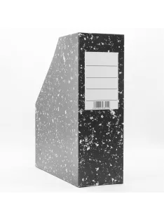 Iratpapucs 9cm, karton, Bluering® márvány-mákos fekete