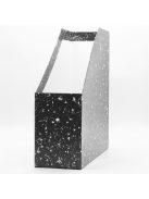 Iratpapucs 9cm, karton, Bluering® márvány-mákos fekete