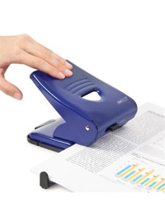   RAPESCO Lyukasztó, kétlyukú, 40 lap, fém, RAPESCO "835", kék