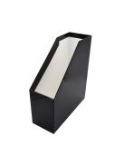 Iratpapucs 9cm, karton, lakkozott Bluering® fekete