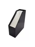 Iratpapucs 9cm, karton, lakkozott Bluering® fekete