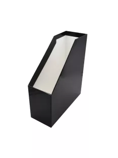 Iratpapucs 9cm, karton, lakkozott Bluering® fekete