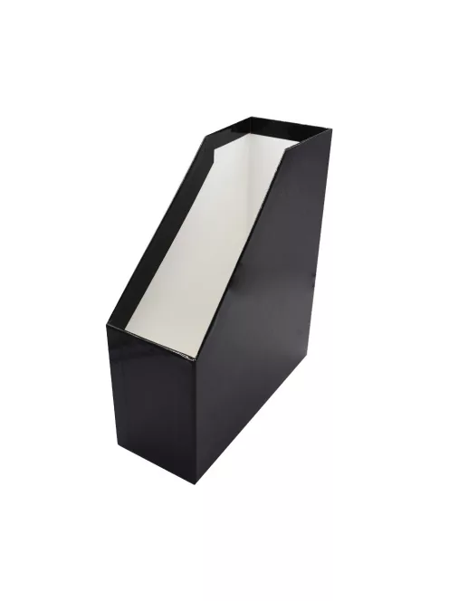 Iratpapucs 9cm, karton, lakkozott Bluering® fekete