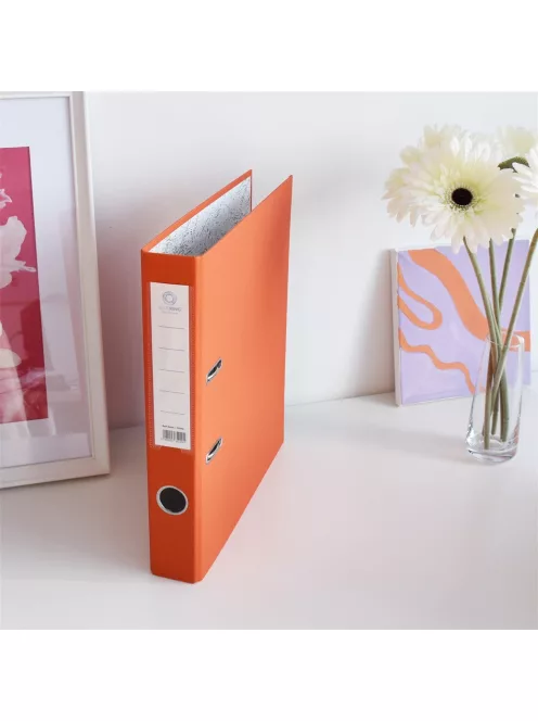 Iratrendező A4, 5cm,lapraszerelt, Bluering® Smart narancs