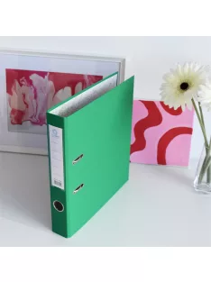 Iratrendező A4, 5cm,lapraszerelt, Bluering® Smart zöld