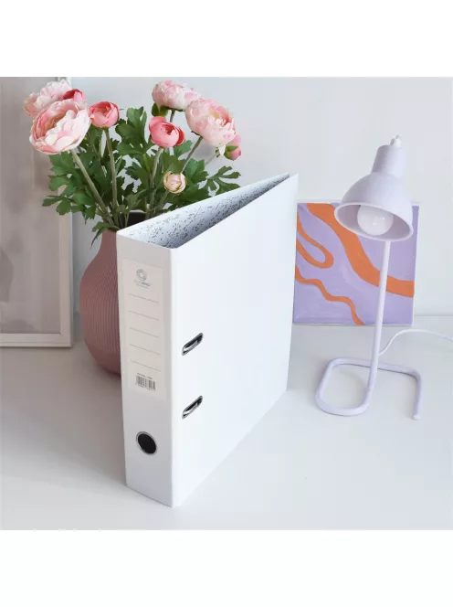 Iratrendező A4, 7,5cm,lapraszerelt, Bluering® Smart fehér