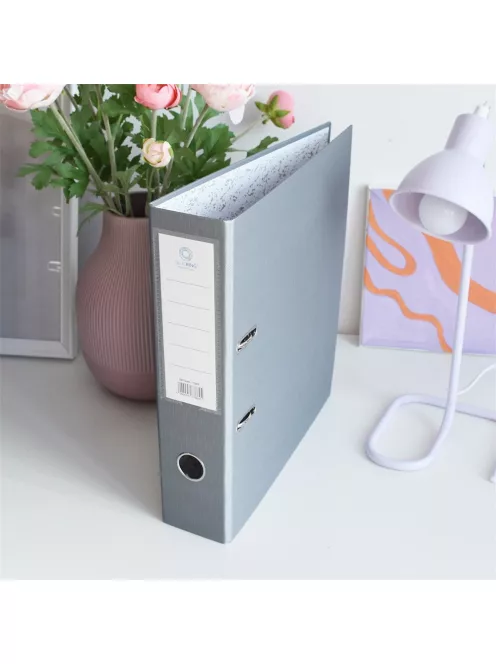 Iratrendező A4, 7,5cm,lapraszerelt, Bluering® Smart szürke