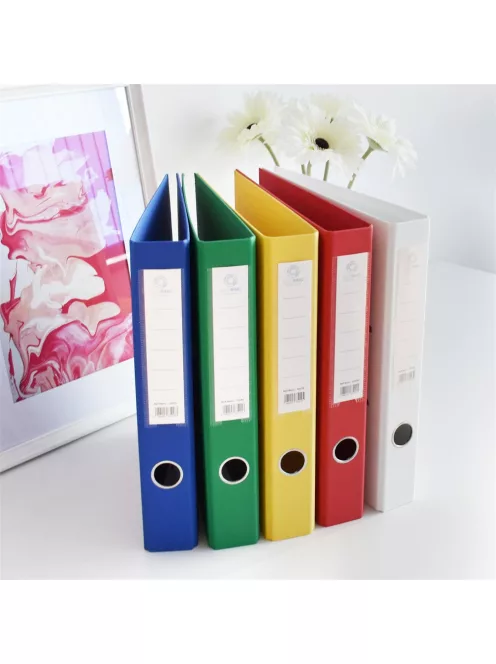 Iratrendező A4, 5cm, két oldalt PP borítás, Bluering® Premium fehér