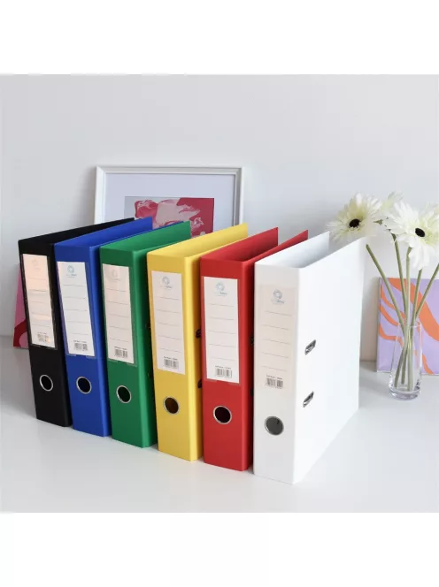 Iratrendező A4, 7,5cm, két oldalt PP borítás, Bluering® Premium piros