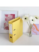 Iratrendező A4, 7,5cm, két oldalt PP borítás,lapraszerelt, Bluering® Premium sárga