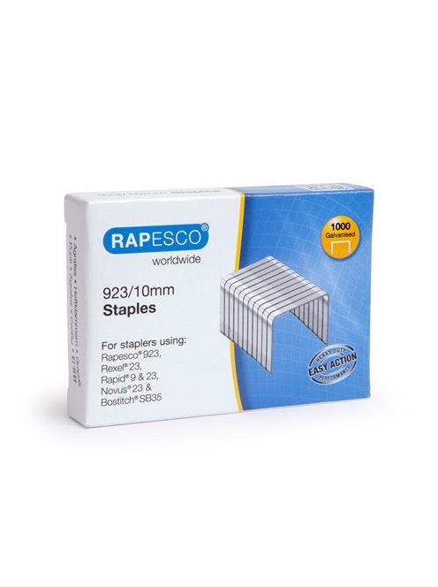 RAPESCO Tűzőkapocs, 923/10, horganyzott, RAPESCO