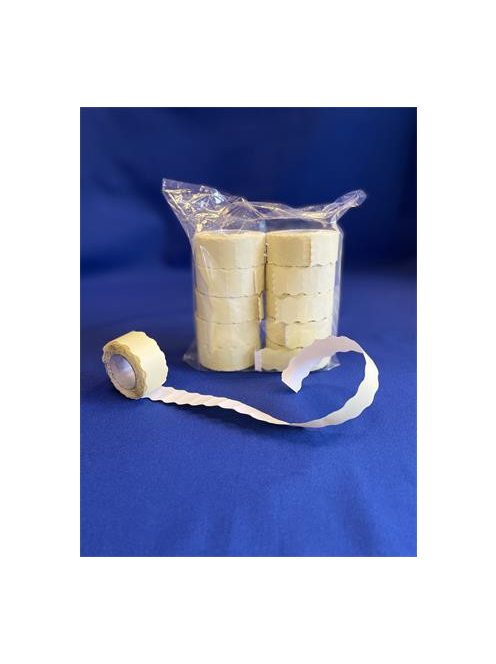 Árazószalag, 22x12 mm, „A”, fehér