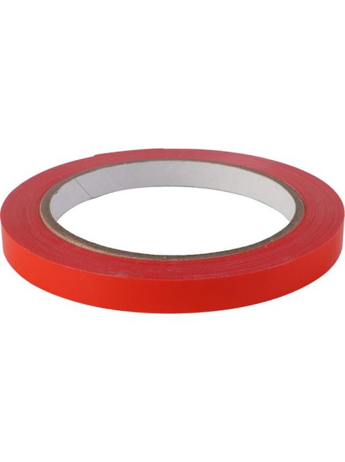 Tasakzáró szalag, 9 mmx66 m, öntapadó, piros