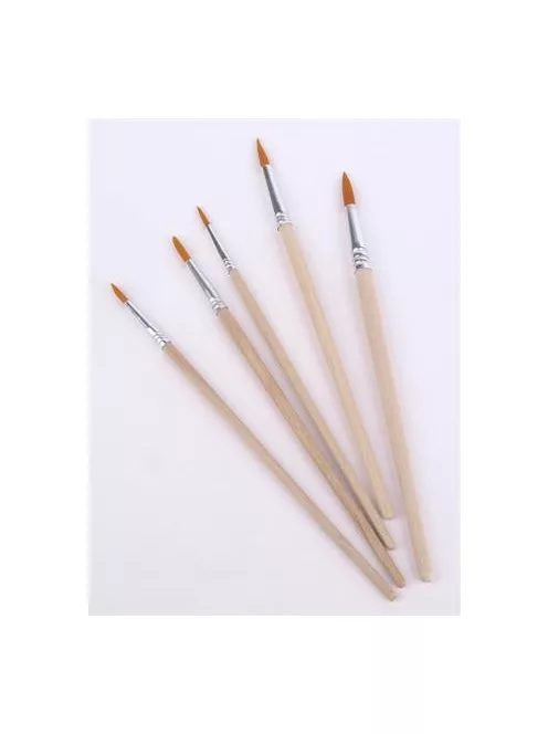 COOL BY VICTORIA Ecsetkészlet, no. 2-4-6-8-10, fa, COOL BY VICTORIA, natúr fanyelű