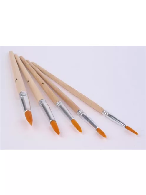 COOL BY VICTORIA Ecsetkészlet, no. 2-4-6-8-10, fa, COOL BY VICTORIA, natúr fanyelű