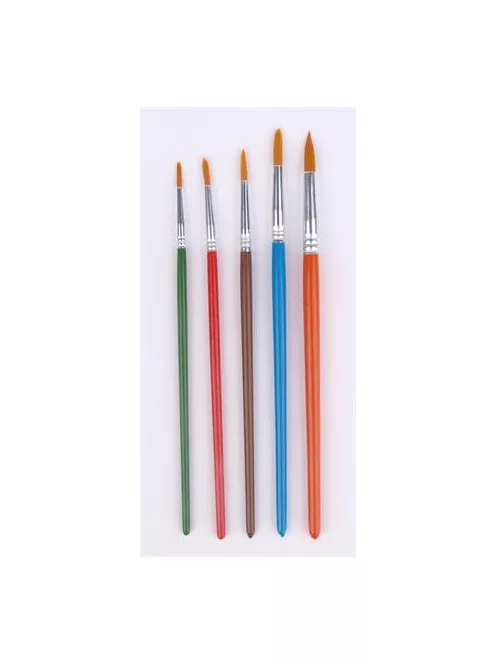 COOL BY VICTORIA Ecsetkészlet, no. 2-4-6-8-10, fa, COOL BY VICTORIA, festett nyelű