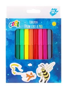   COOL BY VICTORIA Filctoll készlet, 2 mm, COOL BY VICTORIA, 12 különböző szín