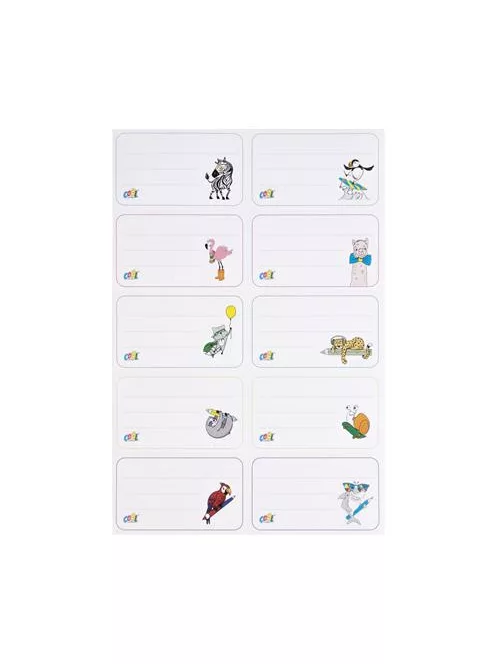 COOL BY VICTORIA Füzetcímke, 40 db, COOL BY VICTORIA