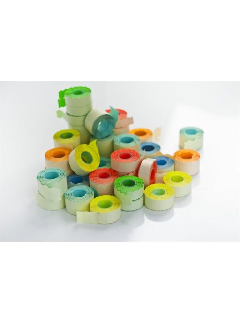 Árazószalag, 25x16 mm, citrom