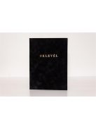 Oklevéltartó, A4, exkluzív, plüss, aranyozva, fekete