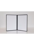 Oklevéltartó, A4, exkluzív, plüss, aranyozva, fekete