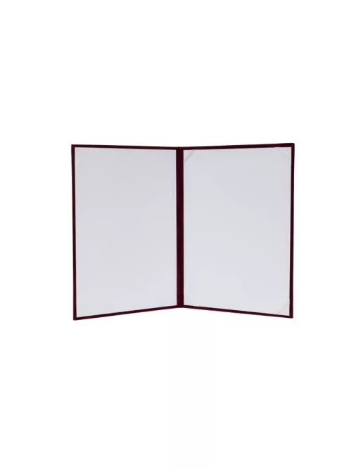 Oklevéltartó, A4, exkluzív, plüss, aranyozva, bordó