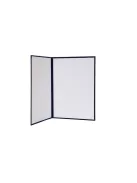 Oklevéltartó, A4, exkluzív, plüss, aranyozva, kék