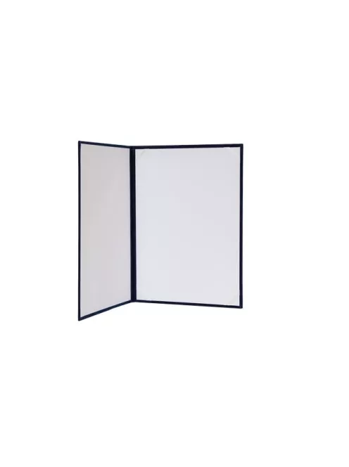 Oklevéltartó, A4, exkluzív, plüss, aranyozva, kék