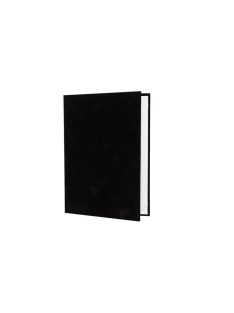 Oklevéltartó, A4, exkluzív, plüss, fekete