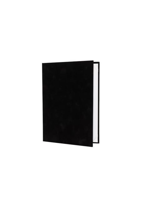 Oklevéltartó, A4, exkluzív, plüss, fekete
