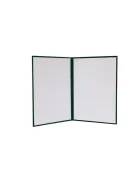 Oklevéltartó, A4, exkluzív, plüss, zöld