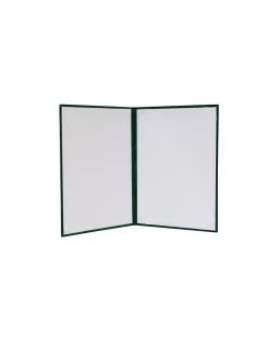 Oklevéltartó, A4, exkluzív, plüss, zöld