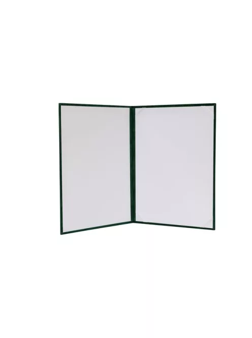 Oklevéltartó, A4, exkluzív, plüss, zöld