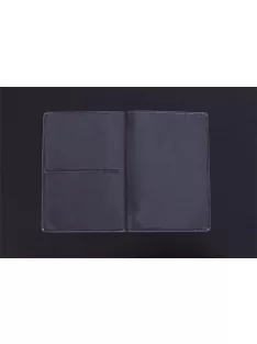 Igazolványtartó, osztott tok, PVC, átlátszó