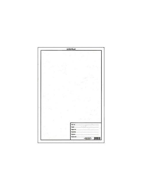 Növénygyűjtő pótlap, A4