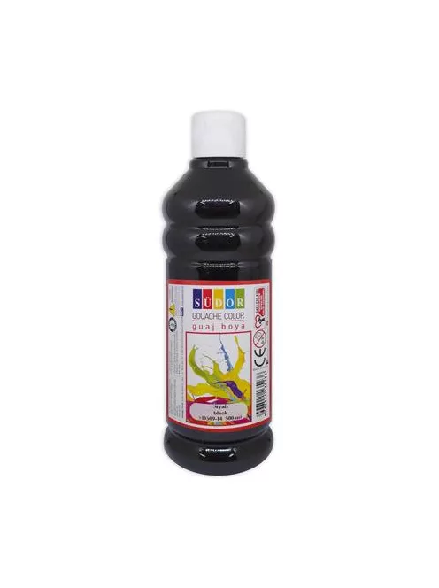 SUDOR Tempera, 500 ml, Südor, fekete