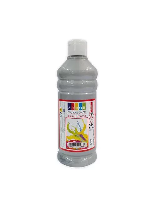 SUDOR Tempera, 500 ml, Südor, metál ezüst