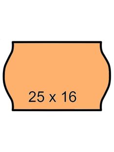 Árazószalag, 25x16 mm, narancs