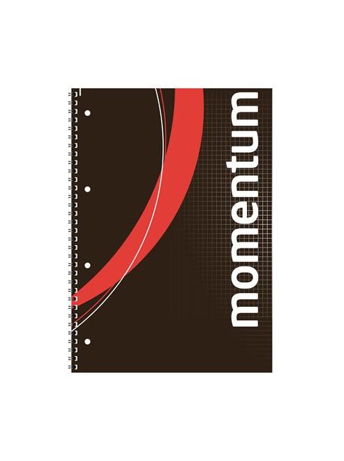 VICTORIA PAPER Spirálfüzet, A4, kockás, 90 lap, perforált, lyukasztott, VICTORIA PAPER, "Momentum"