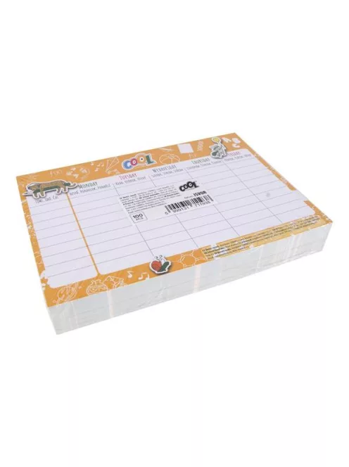 COOL BY VICTORIA Órarend, A5, kétoldalas, COOL BY VICTORIA