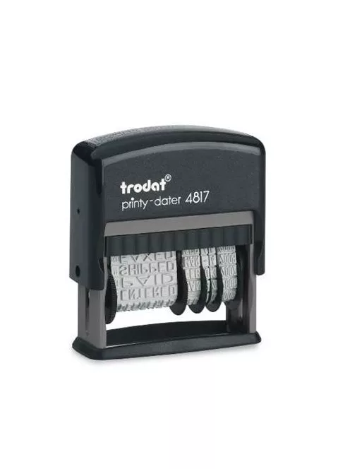 TRODAT Dátum- és szövegbélyegző, 12 féle szöveggel, TRODAT "4817"